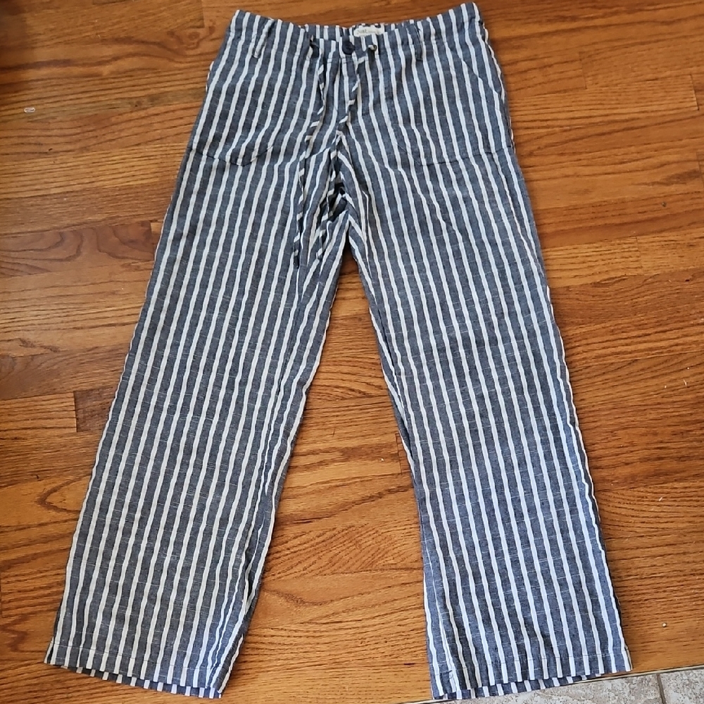 Just Living Wide Leg Striped Pants